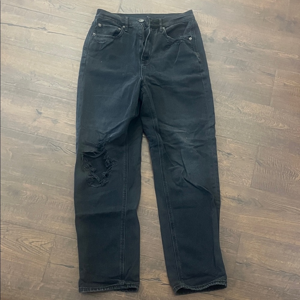 American Eagle Outfitters Black Ripped Jeans